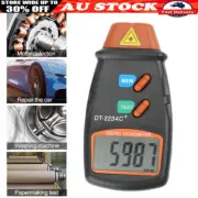 Digital Tachometer Non Contact Laser Photo RPM Tach Meter Motor Speed Gauge New