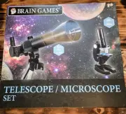 Telescope Microscope Set Brain Games Entry Level Kids Or Adults NIB