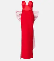 [The New Arrivals Ilkyaz Ozel] The New Arrivals Ilkyaz Ozel Vera bustier gown AU 16 red