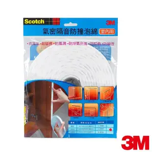 【3M】Scotch 氣密隔音防撞泡棉 室內用-6602