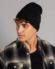 [Dexter] Dexter Men's Kingpin 2.0 Beanie Hat in Black One Size Black
