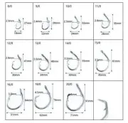 15pcs Stainless Steel Big Game sea Fishing Hook Tuna Circle Hook 12/0-16/0 39960