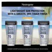 Neutrogena Ultra Sheer Dry-Touch SPF 70 Sunscreen Lotion 3.0 oz Exp 12/2026, 3pc