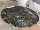 24" Labradorite Stones Sofa Side Table Top Handmade Furniture Decor