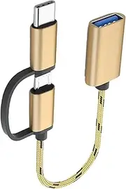 Gold USB 3.0 OTG Cable Adapter Portable Type C Micro Multifunctional