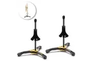 2x Hercules DS510BB Musical Instrument Trumpet Cornet Stand Holder w Velvet Peg