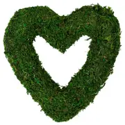 Northlight 13.5" Green Reindeer Moss Heart Twig Artificial Wreath at Nordstrom One Size