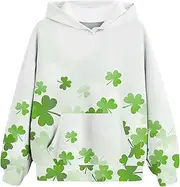 [Generic] Size 12 Boys Clothes Sweatshirts Spring and Autumn St. Day Personalized 3D Printing Retro Casual Sweatshirts with Pockets Children's Hooded Sweatshirts Skeleton Hoodie for Girls