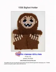 Bigfoot Treat Holder-Plastic Canvas Pattern or Kit