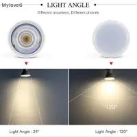 在飛比找蝦皮購物優惠-Mylov 可調光 GU10 COB LED 聚光燈 6W 