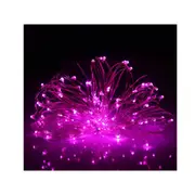 Christmas Fairy Lights 300LED Copper Wire Twinkle String Lights for Garden Party Indoor Decor -Pink