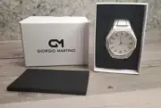 Giorgio Martino Vienka Limited Edition 2D Sketch Minimalist Men's Watch white