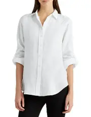 [Lauren Ralph Lauren] Linen Shirt in White