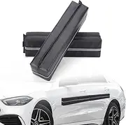 Magnetic Car Door Dent Protector,Removable Car Door Guard - Prevents Dents and Scratches for Vehicles (Black- Pack of 2)