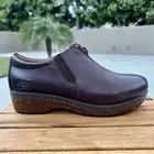 Josef Seibel Womens Shoes 7 Clogs Leather Platform Wedge Nurse Comfort Brown