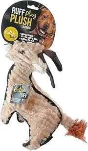 Ruff Play Plush Tuff Antelope Dog Toy – Soft Plush Toy for Gentle Chewers – Cute, Durable & Cuddly Dog Toy for Indoor Play