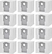 12 Pack Dust Bags for Roborock S8 Pro Ultra, S8+, Q7 Max+, Q8 Max+, Q5 Max+, Q5+, Q5 Pro+, Q7, Q7+, Q7 Max+, S7 MaxV Ultra,S7 Max Ultra Vacuum Cleaner Replacement Disposable Dust Bags- 4L