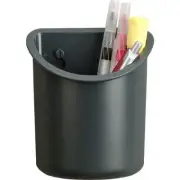 Oic Verticalmate Pencil Cup - 5" X 4.3" X 2.5" - Plastic - 1 Each - Slate Gray