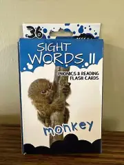 bendon flash cards learning game sight words II 2 phonics reading brand new e1