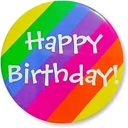 [MGJSRNH] Birthday Queen Buttons Pins Ribbon,White Satin Corsage Birthday Women Tinplate Badge Pin,Happy Birthday Girl Party Award Brooches Decorations