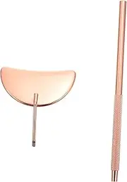 KAILIKETIY 1Pc Compact Eyelash Grafting Mirror Lightweight Portable Makeup Mirror for Eyelash Extensions Fog Surface Smooth Edges for Safe Use for Salon and Personal Application