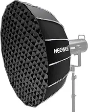 NEEWER 33.5"/85cm Softbox Parabolic Hexadecagon, Quick Setup/Fold Like Umbrella with Bowens Mount, Metal Beauty Dish/Diffusers/Grid/Bag for CB200B CB60 MS60B MS60C Compatible with Aputure Godox, NS85U