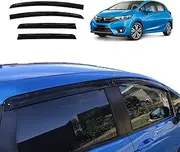 OAD4X4 Weathershields Compatible with Honda Jazz 2014-2020, Injection Weather Shields Window Visors Wind Deflectors Sun Rain Guard 4PCS Set