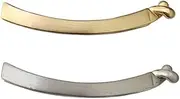 2 PCS Women Metal Alloy Banana Hair Clip Comb Fashion Hair Clincher Hair Claw Grip for Lady Women Ponytail Holder