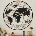 30 Inch Extra Giant Large Wall Clock Oversized,Black Big Metal Modern Decorative