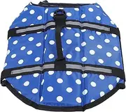 Dog Life Jacket, Dog Safety Vest, Adjustable Dog Life Vest with Strong Buoyancy and Sturdy Rescue Handle for Swimming Boating Kayaking (S)