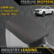 GWM Ute X, Vanta & XSR - GP6 Premium Neoprene Console Lid Cover (Made to Order)