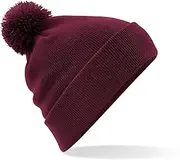 [Beechfield] Unisex Original Pom Pom Winter Beanie Hat (UK Size: One Size) (Burgundy)