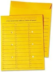 Interoffice Press & Seal Envelope, 10 x 13, Brown, 100/Box