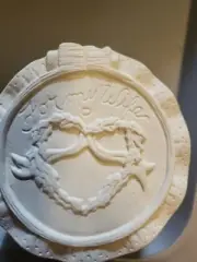 One sided Christmas Ornaments, For my Wife - Heart - Unpainted Bisque