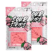 Sour Strips Pink Lemonade Candy Strips 3.7oz (1 Pack)