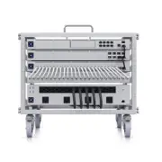 Ubiquiti 6U Sized Device Rack With A 24 Port Blank Patch Panel