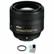 Nikon AF-S NIKKOR 85mm f/1.8G Lens + UV Filter & Cleaning Kit