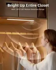 Motion Sensor LED Lighting, Rechargeable 3 Color Temps Under Cabinet Night LED