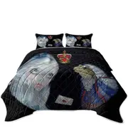 Alice and the Frog Footman Coverlet