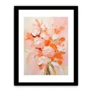 Peach Abstract Knife Art Framed Art Framed print Art Poster