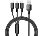 3 in 1 Multi USB Charger Charging Cable Cord For USB TYPE C Android Micro