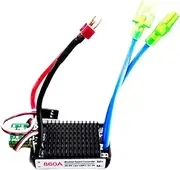 CoudarTitie Waterproof Brush ESC Replacement 860A 12V-24V High Power for RC Car Vehicle, T