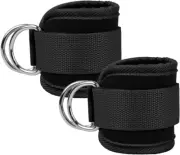 Ankle Strap Cable Machines and Resistance Bands,1Pair Adjustable Ankle Strap wit