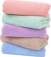 MINAOLULUS 5Pcs Soft Guinea Pig Bath Towels Water Absorbing Bedding Mats for Hamsters Cozy Fast Drying Pet Supplies