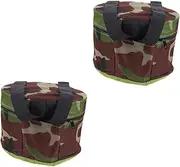 SUPVOX 2pcs Folding Gardening Stool Portable Camping Stool Foam Seat for Outdoor Garden Random Color