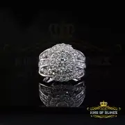 Sterling White Silver Round 5.50ct Cubic Zirconia Engagement Womens Ring SZ 7.5