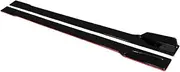 Compatible for Lexus IS250 IS350 IS300 IS200T 1990-2022 78.7" Side Skirt Splitter Spoiler Lip Rocker Panel Extensions Body Kit(Black with Red Side)