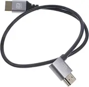 CIMAXIC K Video Cable Right Angle Connector High Speed Data Transfer Male to Male Video Wire Tv Adapter for Monitor Laptop Tv Accessory Silver