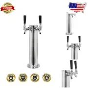Elegant 100% Stainless Steel Draft Beer Tower - Perfect for Home Brewing