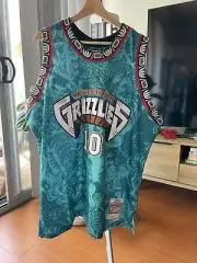 Vancouver Grizzlies Mitchell And Ness Lunar New Year NBA Jersey Mike Bibby 2XL